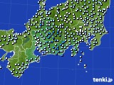 東海地方のアメダス実況(降水量)(2016年10月28日)