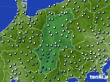 長野県のアメダス実況(降水量)(2016年10月28日)