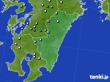 2016年10月28日の宮崎県のアメダス(降水量)
