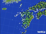 2016年10月28日の九州地方のアメダス(日照時間)