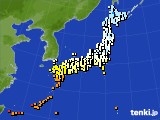 アメダス実況(気温)(2016年10月28日)