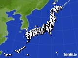 アメダス実況(風向・風速)(2016年10月28日)