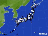 2016年10月29日のアメダス(風向・風速)