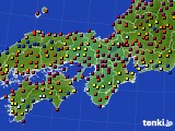 2016年10月30日の近畿地方のアメダス(日照時間)