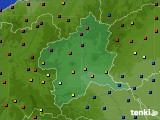 群馬県のアメダス実況(日照時間)(2016年10月30日)