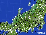 北陸地方のアメダス実況(風向・風速)(2016年10月30日)