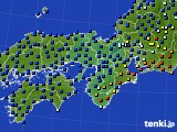 2016年10月31日の近畿地方のアメダス(日照時間)