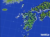 九州地方のアメダス実況(日照時間)(2016年10月31日)