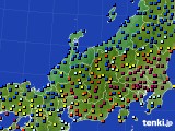 北陸地方のアメダス実況(日照時間)(2016年11月01日)