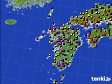 2016年11月01日の九州地方のアメダス(日照時間)