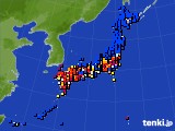 アメダス実況(日照時間)(2016年11月01日)