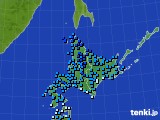 2016年11月01日の北海道地方のアメダス(気温)