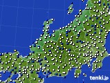 北陸地方のアメダス実況(風向・風速)(2016年11月01日)