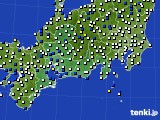 東海地方のアメダス実況(風向・風速)(2016年11月01日)