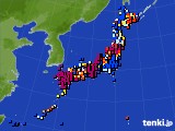 アメダス実況(日照時間)(2016年11月02日)