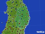 2016年11月02日の岩手県のアメダス(日照時間)