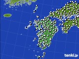 九州地方のアメダス実況(風向・風速)(2016年11月02日)