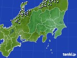 関東・甲信地方のアメダス実況(降水量)(2016年11月03日)