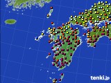 2016年11月03日の九州地方のアメダス(日照時間)