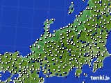 北陸地方のアメダス実況(風向・風速)(2016年11月03日)