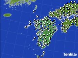 九州地方のアメダス実況(風向・風速)(2016年11月03日)