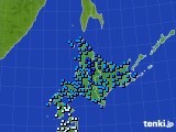 2016年11月04日の北海道地方のアメダス(気温)