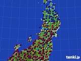 東北地方のアメダス実況(日照時間)(2016年11月05日)