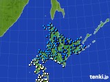 北海道地方のアメダス実況(気温)(2016年11月05日)