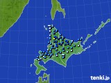 2016年11月06日の北海道地方のアメダス(積雪深)