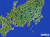 関東・甲信地方のアメダス実況(風向・風速)(2016年11月06日)