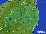 福島県のアメダス実況(風向・風速)(2016年11月06日)