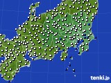 関東・甲信地方のアメダス実況(風向・風速)(2016年11月07日)