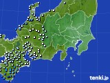 関東・甲信地方のアメダス実況(降水量)(2016年11月08日)