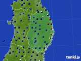 2016年11月08日の岩手県のアメダス(日照時間)