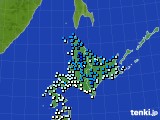 北海道地方のアメダス実況(気温)(2016年11月08日)