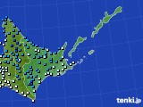 2016年11月08日の道東のアメダス(気温)