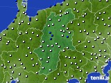 長野県のアメダス実況(風向・風速)(2016年11月08日)