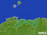 2016年11月08日の鳥取県のアメダス(風向・風速)