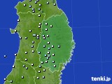 岩手県のアメダス実況(降水量)(2016年11月09日)
