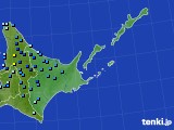 2016年11月09日の道東のアメダス(積雪深)