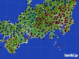 2016年11月09日の東海地方のアメダス(日照時間)