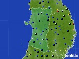 秋田県のアメダス実況(日照時間)(2016年11月09日)