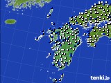九州地方のアメダス実況(風向・風速)(2016年11月09日)