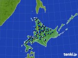 2016年11月10日の北海道地方のアメダス(積雪深)