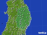 岩手県のアメダス実況(風向・風速)(2016年11月10日)