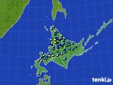 2016年11月11日の北海道地方のアメダス(積雪深)