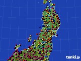 東北地方のアメダス実況(日照時間)(2016年11月12日)