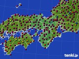 2016年11月12日の近畿地方のアメダス(日照時間)