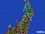 2016年11月13日の東北地方のアメダス(日照時間)