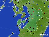 2016年11月13日の熊本県のアメダス(日照時間)